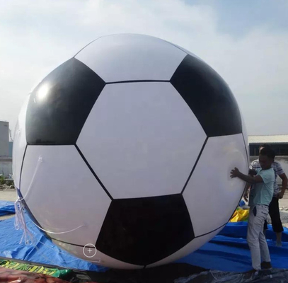 شكل كرة القدم العملاق الإعلان نفخ بالون الهيليوم مع الطباعة الكاملة
