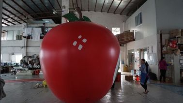 3.5 متر الطول التفاح على شكل بالونات بانتون اللون المتطابقة الطباعة كبيرة