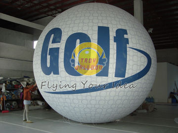 White Fireproof reusable inflatable advertising helium balloons for Sporting events