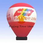 الصين Red 7m Inflatable Advertising Balloon With 0.4mm PVC Tarpaulin For Entertainment مصنع