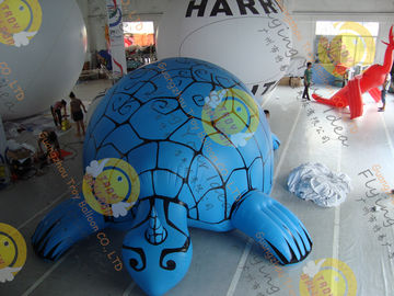 Digital Printing Blue Custom Shaped Balloons with Tortoise Shape made by 0.18mm PVC for Events SHA-16
